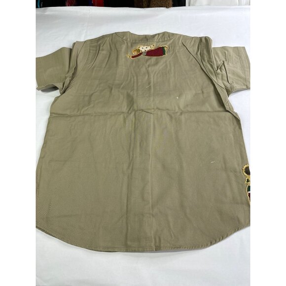 Vintage Quacker Factory Womens Small Gardening Angel Shirt w Button Covers QVC - Picture 7 of 9